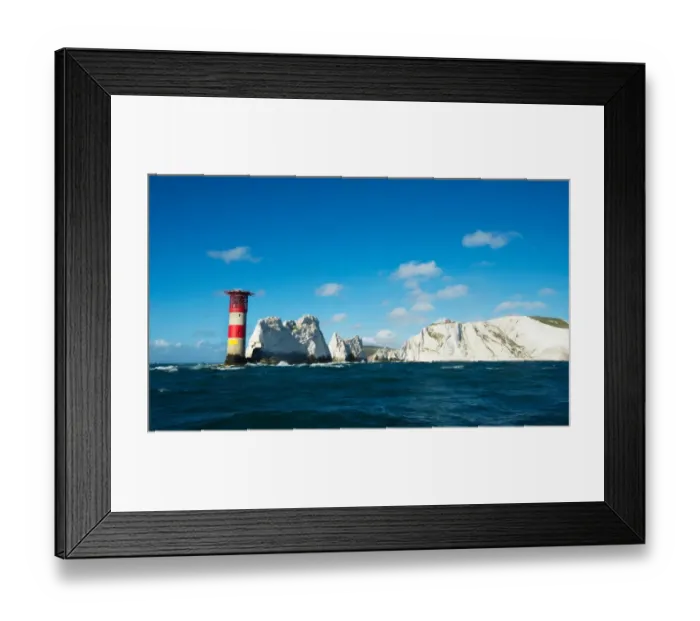 Framed Print : Solent lifeboats provide safety cover during the annual Round the Island Race. The Needles Framed Print : Solent lifeboats provide safety cover during the annual Round the Island Race. The Needles