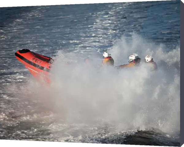 Cullercoats Atlantic 85 inshore lifeboat on exercise