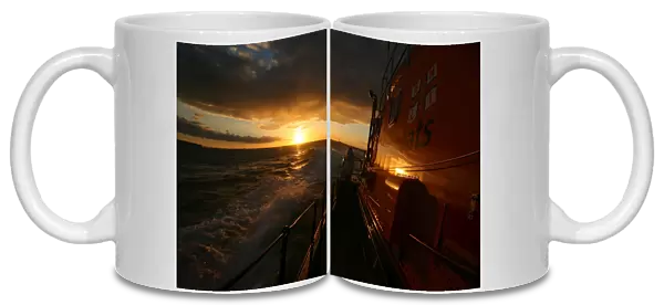 Calshot Arun class lifeboat Mabel Williams at sunset