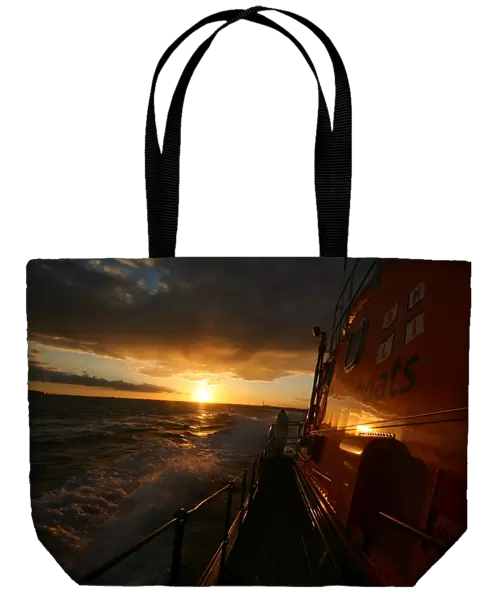 Calshot Arun class lifeboat Mabel Williams at sunset