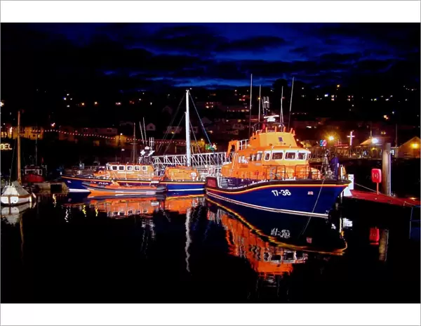Penlee Severn Class Lifeboat Ivan Ellen at night