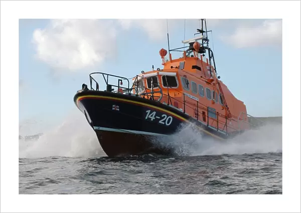 Wick Trent class lifeboat Roy Barker II at sea