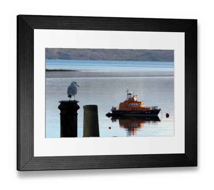 Framed Print : Portree trent class lifeboat Stanley Watson Barker Framed Print : Portree trent class lifeboat Stanley Watson Barker
