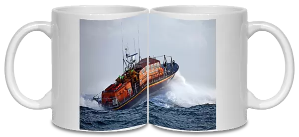 St Helier Tyne class lifeboat Alexander Coutanche at sea
