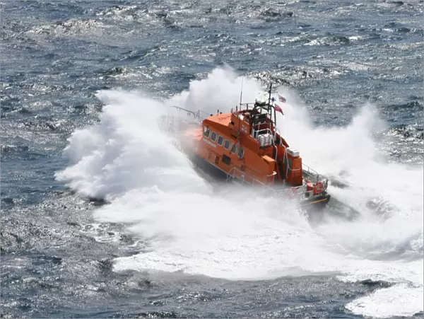 Ramsgate Trent class lifeboat Esme Anderson from above