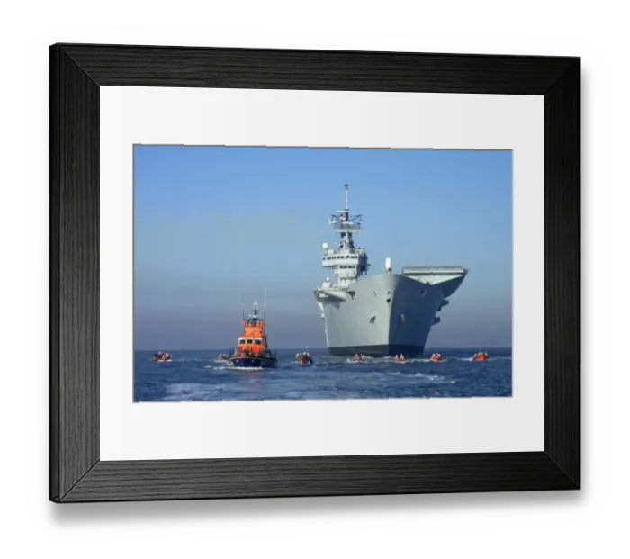 Framed Print : The Royal Navy flagship aircraft carrier HMS Ark Royal in Poole Framed Print : The Royal Navy flagship aircraft carrier HMS Ark Royal in Poole