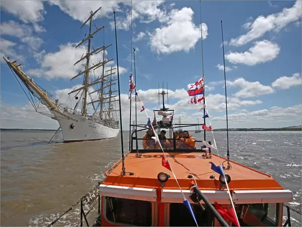Hoylake Mersey class lifeboat Lady of Hilbre at the Tall Ships f