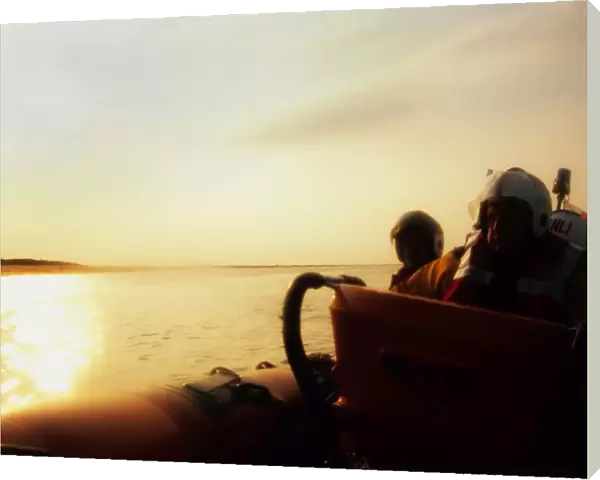 Sunset from the lifeboat