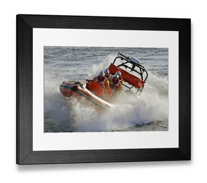 Framed Print : Cullercoats Atlantic 85 inshore lifeboat Hylton Burdon Framed Print : Cullercoats Atlantic 85 inshore lifeboat Hylton Burdon