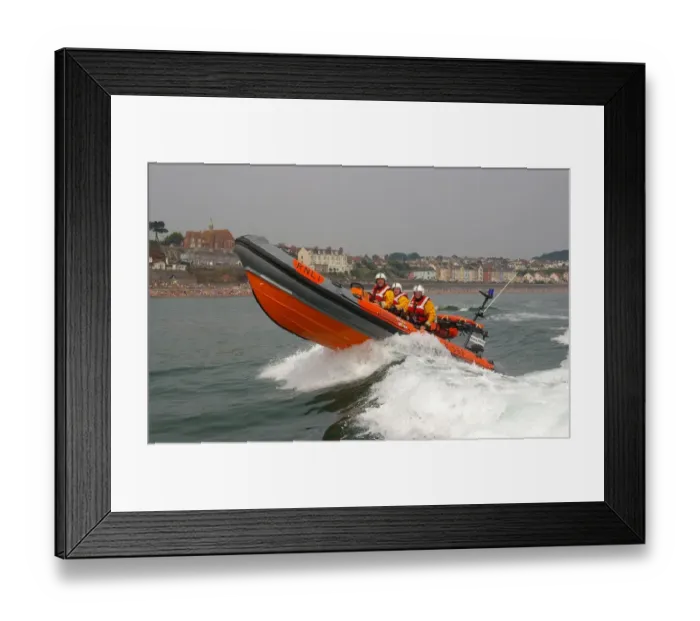 Framed Print : Teignmouth Atlantic 21 inshore lifeboat Frank and Dorothy Framed Print : Teignmouth Atlantic 21 inshore lifeboat Frank and Dorothy