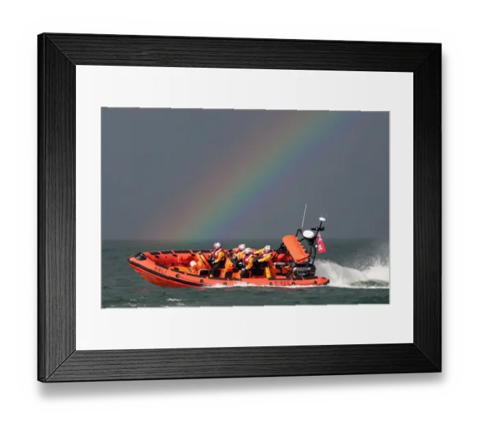 Framed Print : Bangor Atlantic 85 Jessie Hillyard in front of a rainbow Framed Print : Bangor Atlantic 85 Jessie Hillyard in front of a rainbow