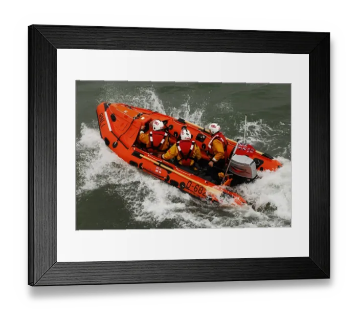 Framed Print : The naming ceremony of Southend on Sea D class inshore lifeboat Framed Print : The naming ceremony of Southend on Sea D class inshore lifeboat