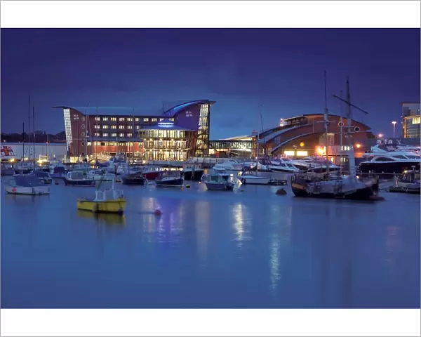 The Lifeboat College at night