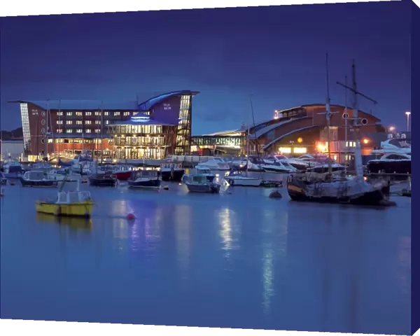 The Lifeboat College at night