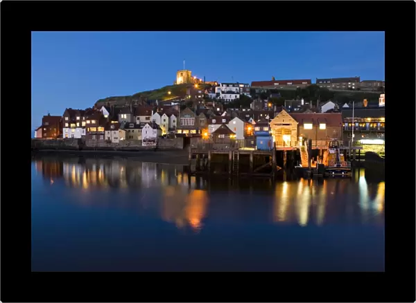 The new lifeboat station at Whitby by night