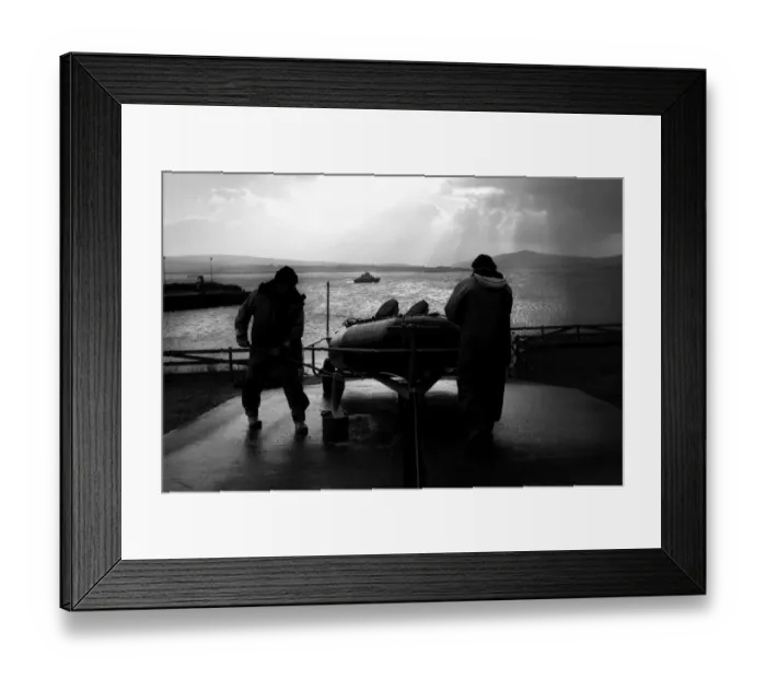 Framed Print : Ballyglass D-class lifebat being launched Framed Print : Ballyglass D-class lifebat being launched