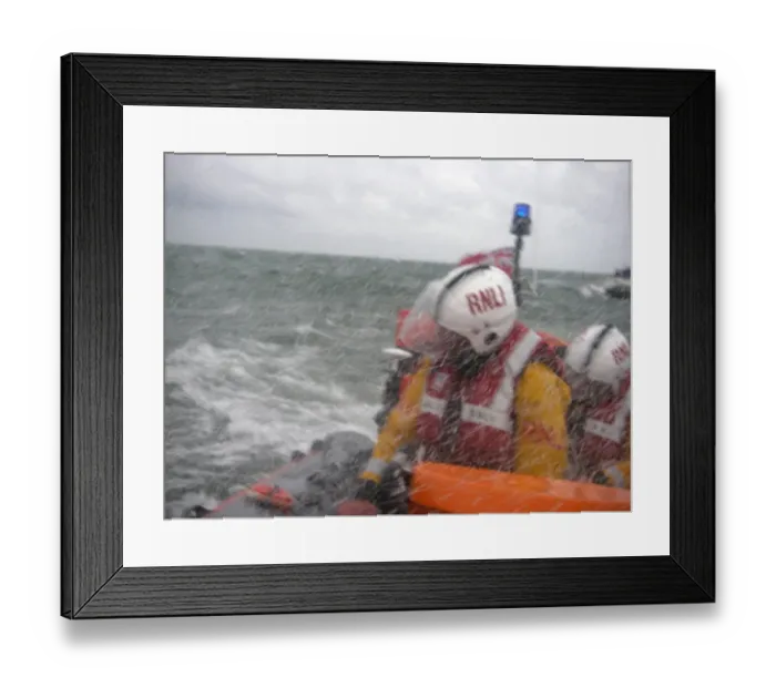Framed Print : Portsmouth RNLI in bad weather Framed Print : Portsmouth RNLI in bad weather