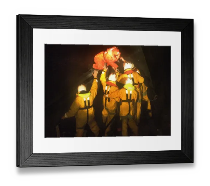 Framed Print : Reconstruction of the Torbay service to the vessel Ice Prince Framed Print : Reconstruction of the Torbay service to the vessel Ice Prince