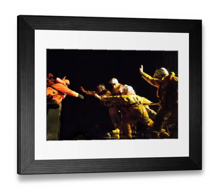 Framed Print : Reconstruction of the Torbay service to the vessel Ice Prince Framed Print : Reconstruction of the Torbay service to the vessel Ice Prince