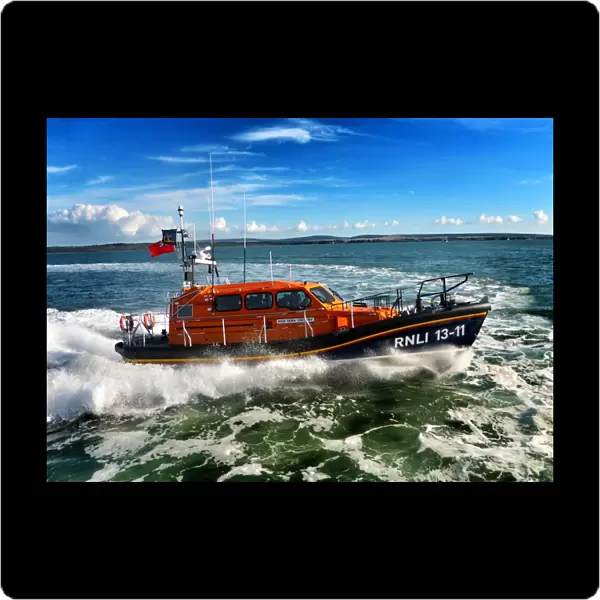 St Ives Shannon class lifeboat Nora Stachura 13-11 during trials before going onto station