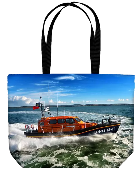 St Ives Shannon class lifeboat Nora Stachura 13-11 during trials before going onto station