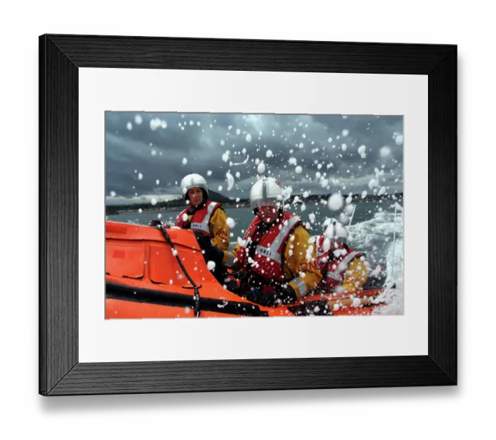 Framed Print : North Berwick D class inshore lifeboat Framed Print : North Berwick D class inshore lifeboat