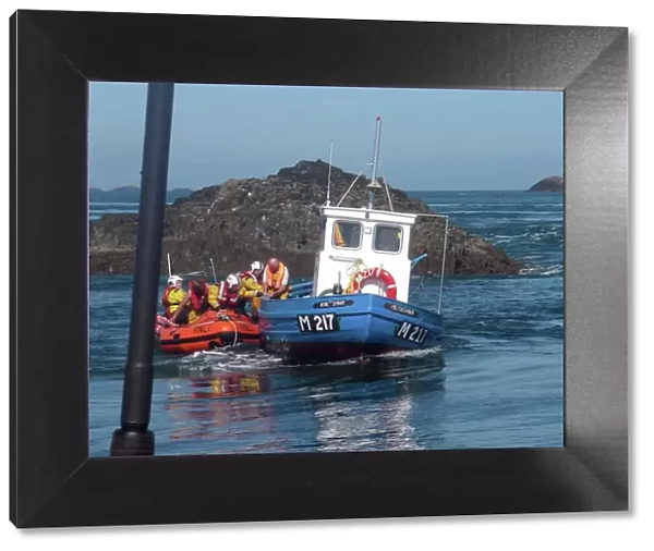 Rescue by St Davids D class inshore lifeboat