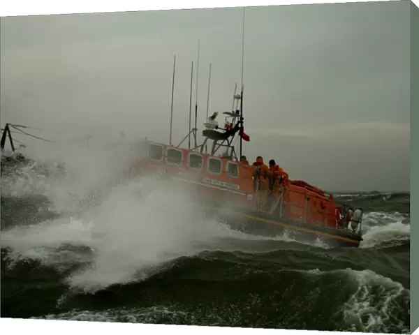 Poole mersey class lifeboat City of Sheffield at sea