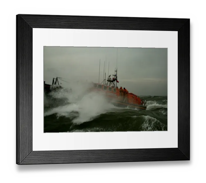 Framed Print : Poole mersey class lifeboat City of Sheffield at sea Framed Print : Poole mersey class lifeboat City of Sheffield at sea