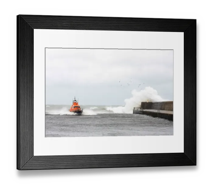 Framed Print : Relief trent class lifeboat Dora Foster Mcdougall in Arklow Framed Print : Relief trent class lifeboat Dora Foster Mcdougall in Arklow