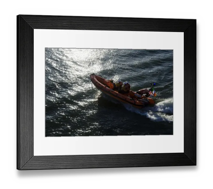 Framed Print : Kinsale Atlantic 75 inshore lifeboat Miss Sally Anne (Baggy) 1 Framed Print : Kinsale Atlantic 75 inshore lifeboat Miss Sally Anne (Baggy) 1