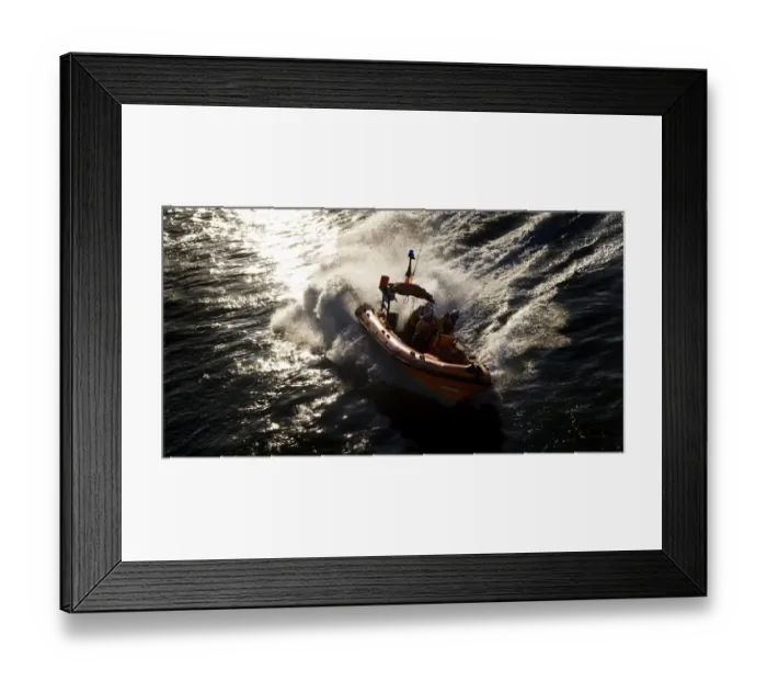 Framed Print : Kinsale Atlantic 75 inshore lifeboat Miss Sally Anne (Baggy) 3 Framed Print : Kinsale Atlantic 75 inshore lifeboat Miss Sally Anne (Baggy) 3