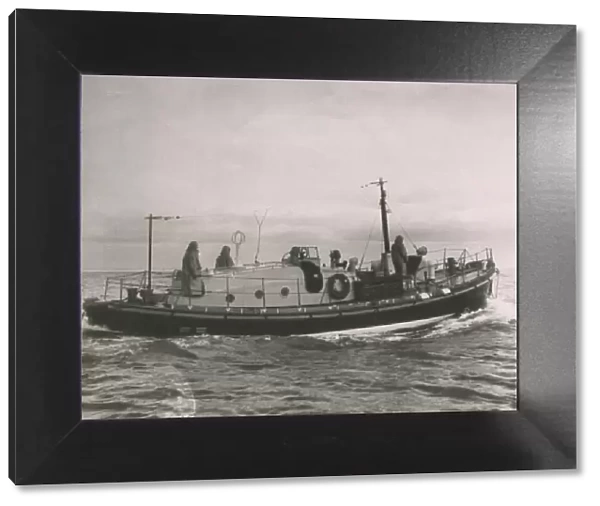 Watson Motor ON 932 Howard Marryat. Before conversion. Fishguard. Calm sea left to right