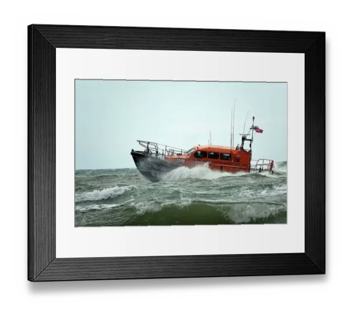 Framed Print : Barmouth Shannon class lifeboat Ella Larsen 13-30 Framed Print : Barmouth Shannon class lifeboat Ella Larsen 13-30