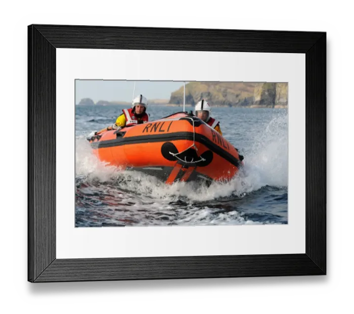 Framed Print : Port st Mary D-Class Inshore Lifeboat John Batson Framed Print : Port st Mary D-Class Inshore Lifeboat John Batson