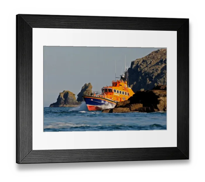 Framed Print : Port St Mary Lifeboat, the Trent Class Gough Ritchie II Framed Print : Port St Mary Lifeboat, the Trent Class Gough Ritchie II
