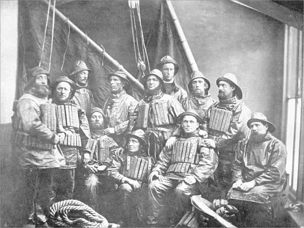 Ramsgate crew 1881 taken following the rescue of Indian Chief