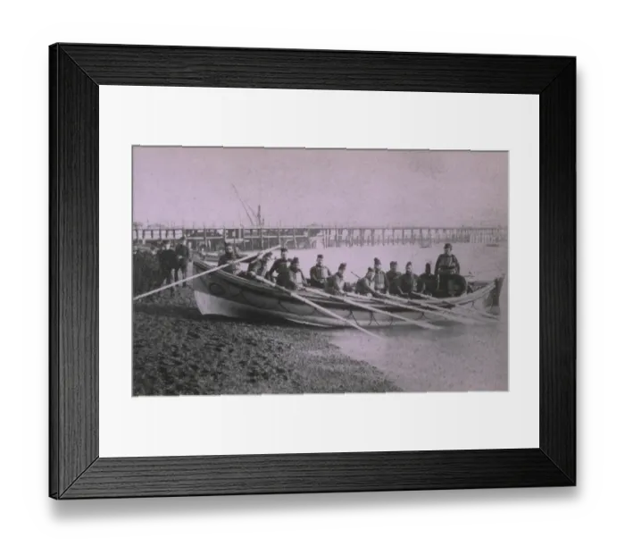Framed Print : Weston-super-Mare ON 259 25ft Self Righting lifeboat ex William James Hol Framed Print : Weston-super-Mare ON 259 25ft Self Righting lifeboat ex William James Hol