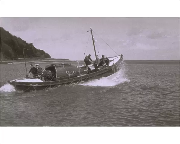 Minehead lifeboat Liverpool Motor class ON 882 B. H. M. H. tra