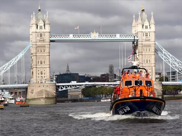 Tamar class lifeboat Grace Dixon on the River Thames