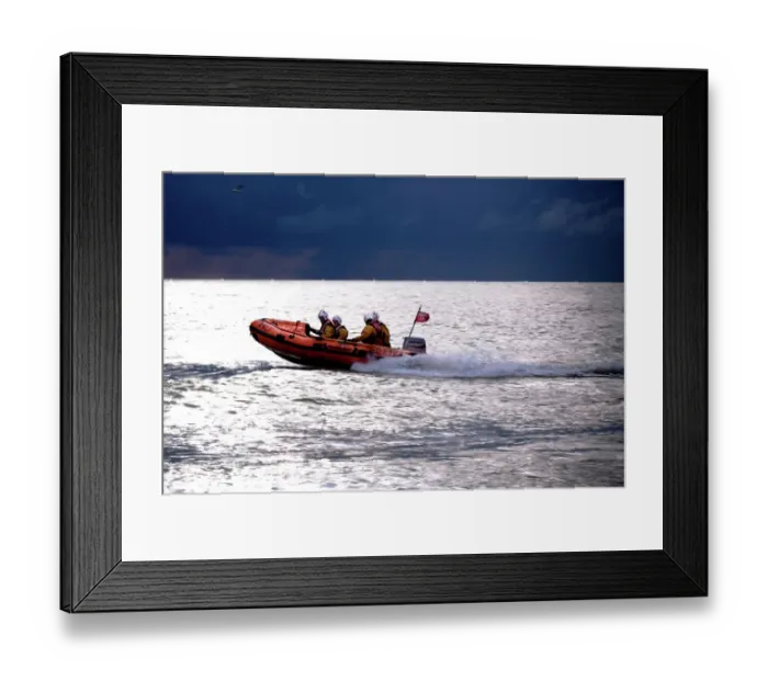 Framed Print : Hastings D-class inshore lifeboat Daphne May Framed Print : Hastings D-class inshore lifeboat Daphne May