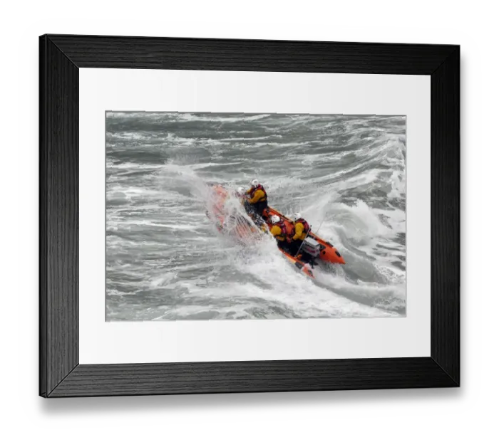 Framed Print : St Agnes d-class inshore lifeboat Blue Peter IV D-641 heading through a breaking wave. Shortlisted finallist for Photographer of the Year 2012 Framed Print : St Agnes d-class inshore lifeboat Blue Peter IV D-641 heading through a breaking wave. Shortlisted finallist for Photographer of the Year 2012