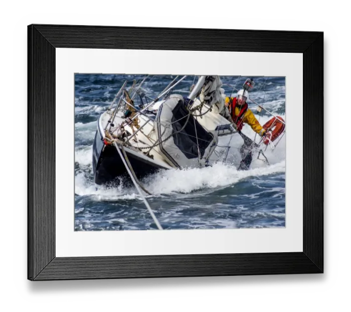 Framed Print : Crew member on board casualty vessel in Weymouth during a rescue during the Olympics 2012. Shortlisted finallist for Photographer of the Year 2012 Framed Print : Crew member on board casualty vessel in Weymouth during a rescue during the Olympics 2012. Shortlisted finallist for Photographer of the Year 2012