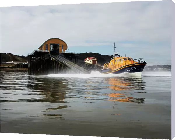The Mumbles Tamar class lifeboat Roy Barker IV 16-27
