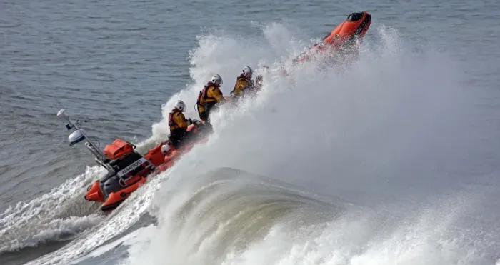 Framed Print : Cardigan Atlantic 85 inshore lifeboat Albatross B-871 Framed Print : Cardigan Atlantic 85 inshore lifeboat Albatross B-871