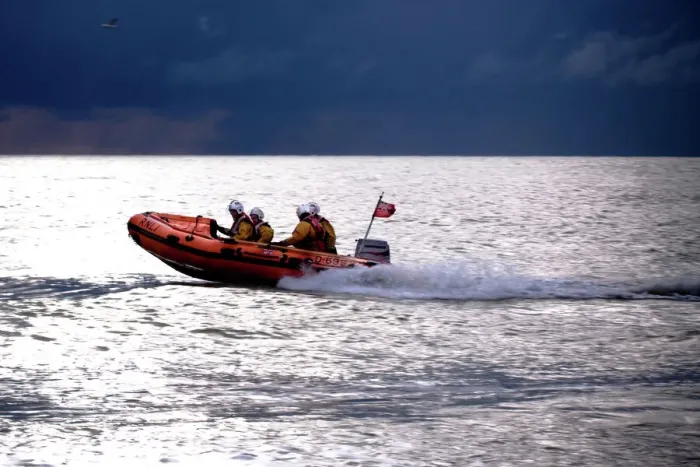 Framed Print : Hastings D-class inshore lifeboat Daphne May Framed Print : Hastings D-class inshore lifeboat Daphne May