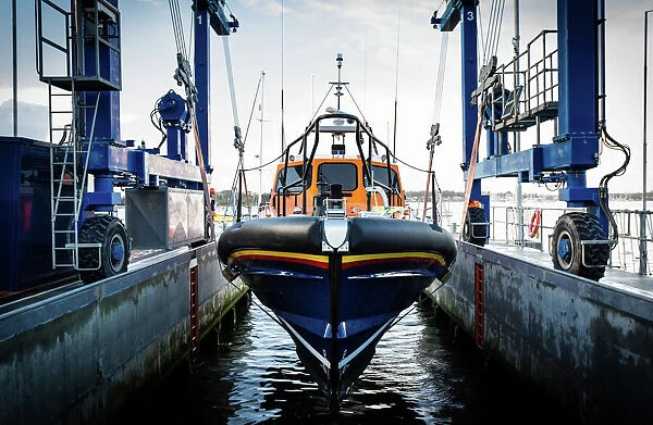 Launch of the first Shannon class lifeboat built at the All-Weather Lifeboat Centre (ALC