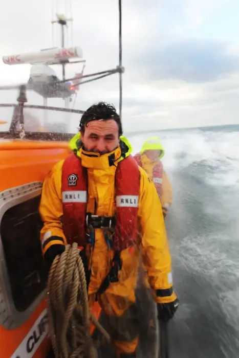 Framed Print : New Quay crew member Cerri Knatgate on board the Mersey class lifeboat Frank and Lena Clifford of Stourbridge 12-15. Shot for awareness campaign 2011 Framed Print : New Quay crew member Cerri Knatgate on board the Mersey class lifeboat Frank and Lena Clifford of Stourbridge 12-15. Shot for awareness campaign 2011