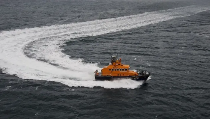 Framed Print : Portree trent class lifeboat Stanley Watson Barker 2 Framed Print : Portree trent class lifeboat Stanley Watson Barker 2