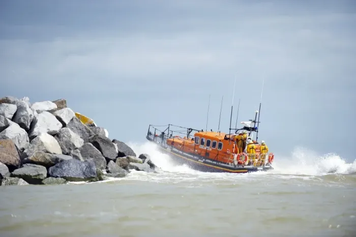 Framed Print : Relief Mersey class lifeboat Mary Margaret at Eastbourne
